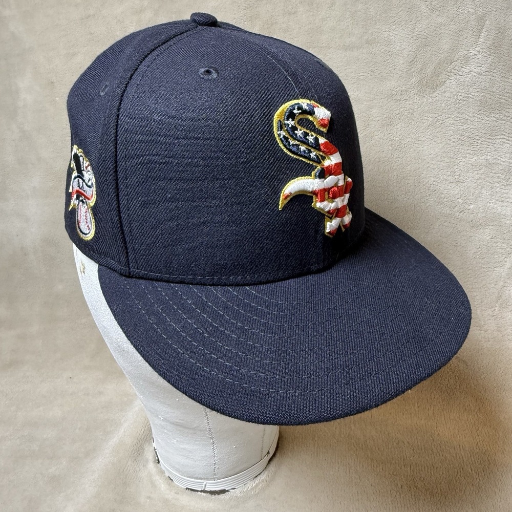 White Sox Stars & Stripes 2018 4th of July Size 7 Hat Navy